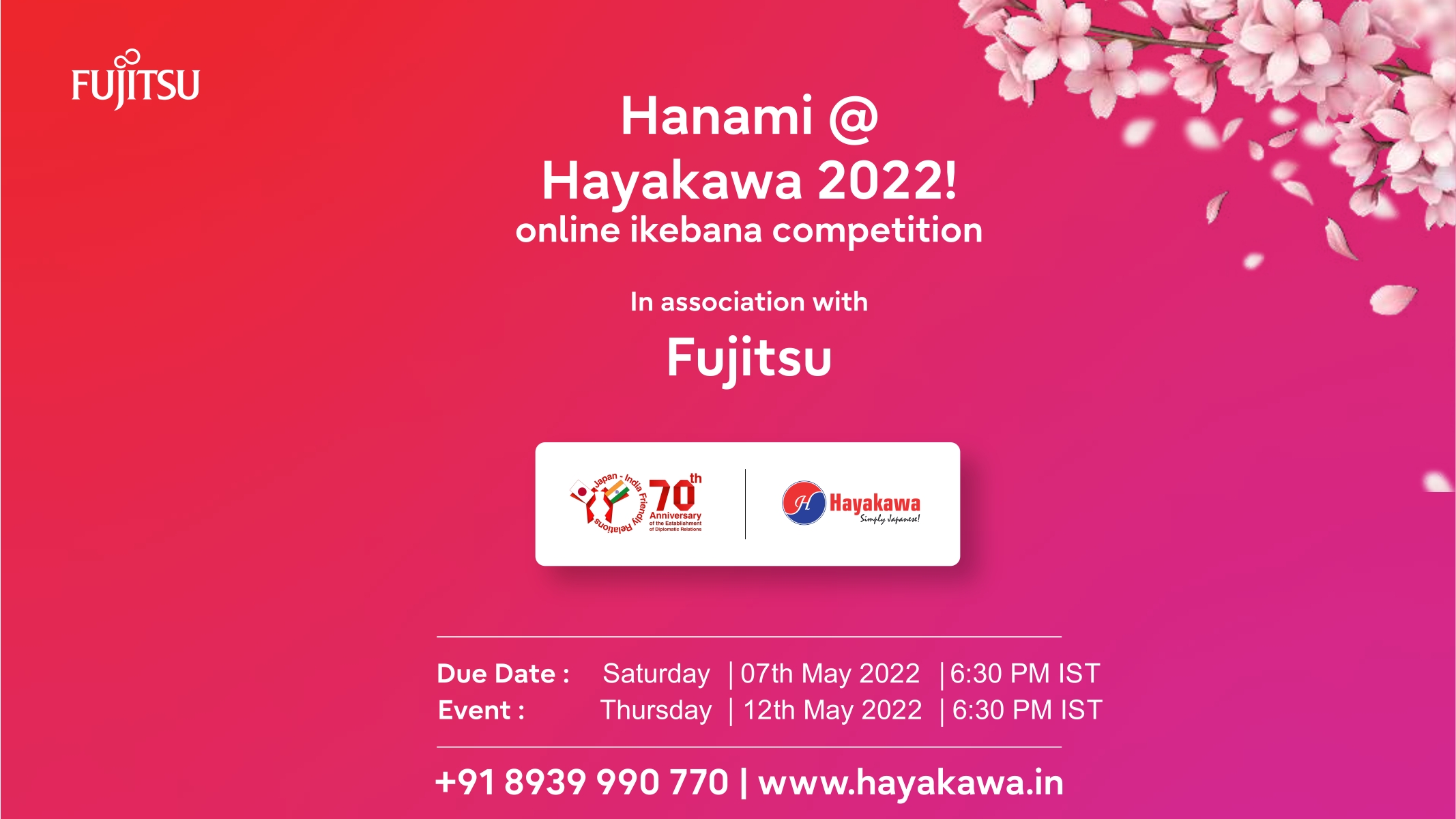 Hanami@Hayakawa 2022 – Online Ikebana Competition